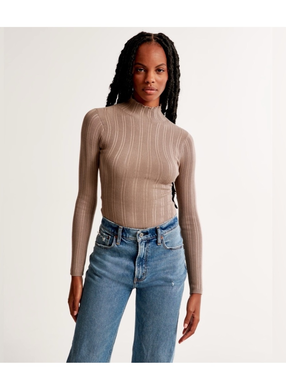 Abercrombie & Fitch Turtleneck Sweater Bodysuit